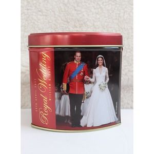 Royal Wedding Prince William & Kate Commemorative Tea Caddy, Tea not Included